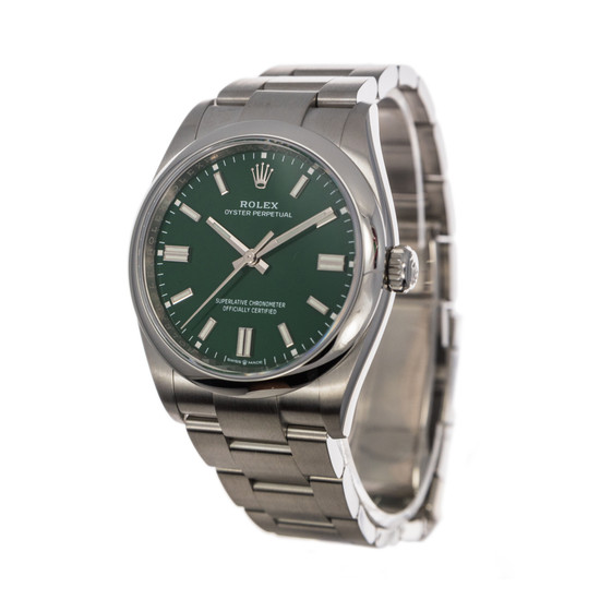 oyster perpetual green dial