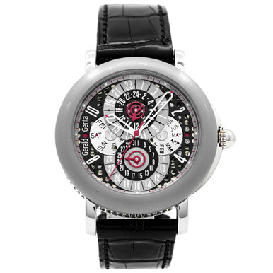 Gerald Genta Perpetual Calendar GMT - Inventory 8809 - DelrayWatch.com