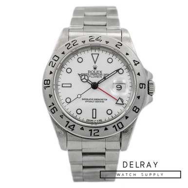 Rolex Explorer II 16570 Polar Tritium Dial - DelrayWatch.com