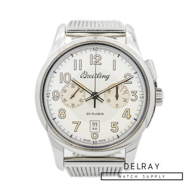 Breitling Transocean Chronograph 1915 Limited Edition Boxes Silver Dial  Bracelet Automatic