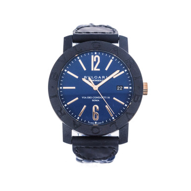 Bulgari BVLGARI BVLGARI Carbon Gold *Blue Dial* *Roma Boutique