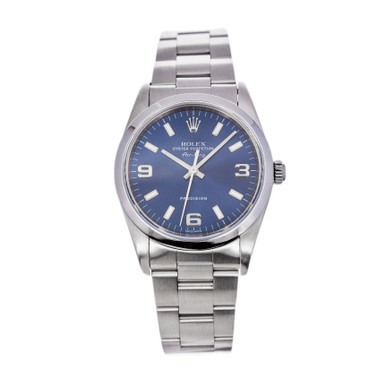 Rolex Air-King 14000M *Blue 'Explorer' Dial* - DelrayWatch.com