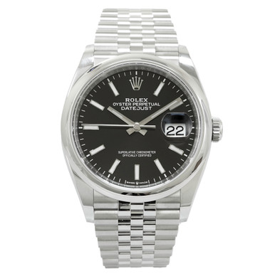 Rolex Datejust 36 Ref 126200 *Black Dial* *2022* - Inventory 3984