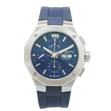 Baume & Mercier Riviera 10623 Chronograph *2021* *Blue Dial ...