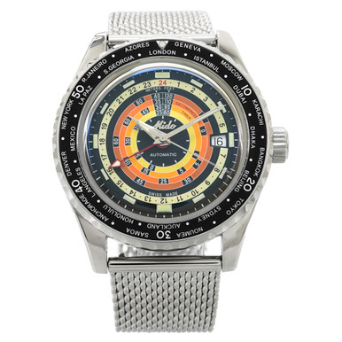 Mido Ocean Star Decompression GMT Worldtimer Black - Inventory