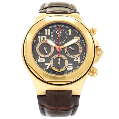 ③　れがーと　２０×２ Girard Perregaux Laureato EVO3 Chronograph 44mm 80180-26-212-FK6A