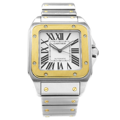 Cartier Santos XL 100 Stainless & 18k W20072X7 - Inventory 6120