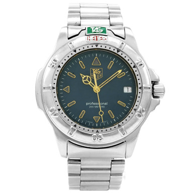 Exc+5] TAG Heuer 4000 Professional WF1111-0 Gray Dial Silver