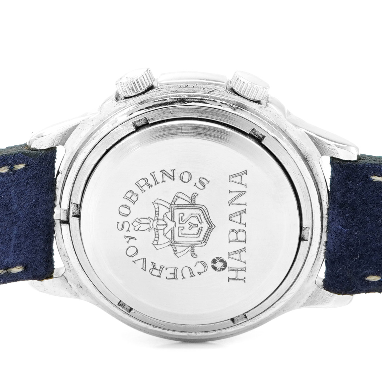 Cuervo y Sobrinos Watch Alarm Vintage - Inventory 6445 Stainless Steel 36mm - Picture 6 of 7