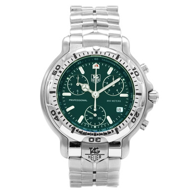 TAG Heuer 6000 Chronograph CH1112 *Green Dial* - Inventory 6912