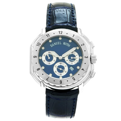 時計 RtoT Daniel Roth Lunette Tournante GMT 747 *Blue Dial* - Inventory 7189