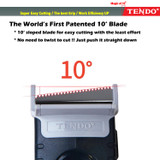 Packing Tape Dispenser: TENDO Home & Office Line - Ergonomic, Economic, Environmental Solution for 2" Heavy Duty Shipping, Moving, Box Sealing with Patented 10° Sloped Chromium Blades [SY-223 Navy]