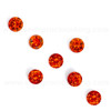 Orange Cubic Zirconia Round 1.3 mm Brilliant Diamond Facet Cut AAAA Quality CZ Loose stones