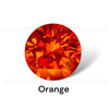 Orange Cubic Zirconia Round 1.3 mm Brilliant Diamond Facet Cut AAAA Quality CZ Loose stones