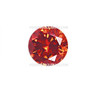 Orange Color Round Brilliant Cut Cubic Zirconia