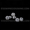 Cubic Zirconia White Princeraj Premium  Diamond Cut Round 3mm FL Clarity Premium