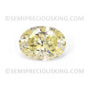 Cubic Zirconia Canary Princeraj Premium Excellent Brilliant Diamond Cut Oval 6x4mm FL Clarity Loose CZ