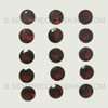 8X8 mm Round Flower Cut Natural Rhodolite Raspberry Color SI Clarity Good Quality