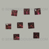 6X6 mm Loupe Clean Square Princess Cut Natural Rhodolite Exceptional Quality FL Clarity