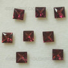 Loupe Clean Square Princess Cut Natural Rhodolite Exceptional Quality FL Clarity 6X6 mm