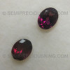 9x7 mm Oval Flower Cut Natural Rhodolite Plum Color VS Clarity Very Good Quality