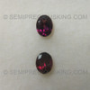 Oval Flower Cut Natural Rhodolite Plum Color Very Good Quality VS Clarity 9x7 mm