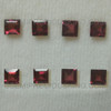 Very Good Quality 5X5 mm Square Step Cut Natural Rhodolite Mulberry Color VS Clarity