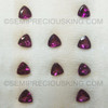 Loupe Clean Trillion Flower Cut Natural Rhodolite Exceptional Quality FL Clarity 5x5 mm