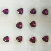 Natural Rhodolite Trillion Faceted Cut 5x5mm Plum Color FL Clarity Loose Gemstone