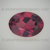Natural Rhodolite Oval Faceted Cut 7X5mm Boysenberry Color VS Clarity Loose Gemstone