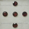Exceptional Quality 7x7 mm Loupe Clean Round Flower Cut Natural Rhodolite FL Clarity