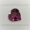 Natural Rhodolite Heart Faceted Cut 6X6mm Plum Color VS Clarity Loose Gemstone