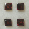 6X6 mm Square Bufftop Cut Natural Rhodolite Raspberry Color Very Good Quality VS Clarity