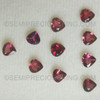 5X5 mm Heart Flower Cut Natural Rhodolite Boysenberry Color Very Good Quality VS Clarity