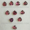 Heart Flower Cut Natural Rhodolite 5X5 mm Boysenberry Color Very Good Quality VS Clarity