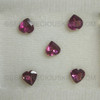 Heart Flower Cut Natural Rhodolite Razzmic Berry Color Very Good Quality VS Clarity 7x7 mm