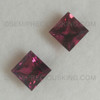 Natural Rubellite 5mm Square Princess Cut Exceptional Quality FL Clarity Tourmaline October Birthstone