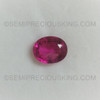 Natural Rubellite Oval 2.21 Carats Good Quality SI1 Clarity  9x7 mm Tourmaline October Birthstone