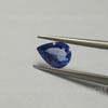 Natural Sri Lanka 0.69 Carat Blue Sapphire Certified 6.99x5.14 Pears Facet Cut Flawless VS Clarity