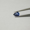 Natural Sri Lanka 0.67 Carat Blue Sapphire Certified 6.96x4.99 Pears Facet Excellent Cut VS Clarity