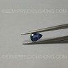 Natural Ceylon 0.81 Carat Blue Sapphire Certified 7.06x4.93 Pears Facet Cut Very Good Quality Precious Loose Gems