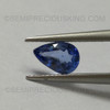 Natural Ceylon 0.49 Carat Blue Sapphire Certified 6x4.08 Pears Facet Cut Very Good Quality Precious Loose Gems