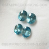 Natural Blue Zircon Oval Facet Cut Blizzard Blue Color Cambodia Excellent Cutting SI1 Clarity Good Quality
