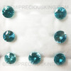 Natural Zircon 7.5mm Round Facet Cut VS Clarity Blizzard Blue Color Loose Gemstone