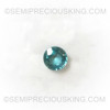 Natural Blue Zircon Round Facet Cut Very Good Quality Blizzard Blue Color Cambodia Excellent Cutting VS Clarity 9 mm