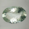 Natural Green Amethyst 14x10mm Oval Facet Excellent Cut FL Clarity Pale Green Color Loose Gemstone