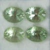 Natural Green Amethyst 20x15mm Oval Concave Cut 15.41 Carats Pistachio Green Color FL Clarity February Birthstone Loose Gemstone