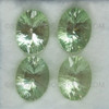 Natural Green Amethyst 15.41 Carats Oval Concave Cut 20x15mm Exceptional Quality Pistachio Green Color February Gems