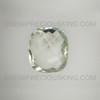 Natural Green Amethyst 2.54 Carats Cushion Briolette Cut 9x8mm Exceptional Quality Pale Green Color Feb Birthstone