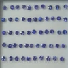 Tanzanite 3x3 mm Round Facet Cut Fuschia Blue Color Natural Very Good Quality VS Clarity December Birthstone
